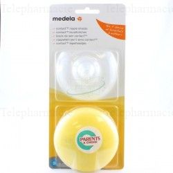 MEDELA BOUT DE SEINS TAILLE S SILICONE X2