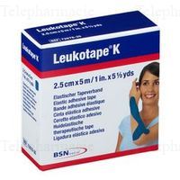 BDE LEUKOTAPE K BLEU 2,5CMX5M
