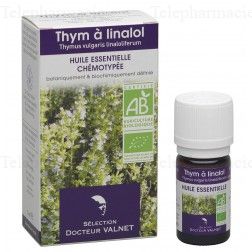 DOCTEUR VALNET Huile essentielle thym &agrave; linalol bio flacon 5ml