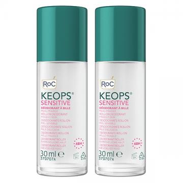ROC - KEOPS SENSITIVE - D&eacute;odorant &agrave; bille Lot de 2 x 30ml