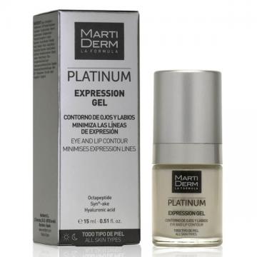 MARTIDERM Platinum - Expression - Gel s&eacute;rum rides d'expression yeux et l&egrave;vres 15ml