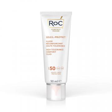 ROC - SOLEIL-PROTECT - Fluide r&eacute;confortant haute tol&eacute;rance SPF50 50ml