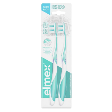 ELMEX - BAD SENSITIVE - Brosse &agrave; dents extra-souple  pro x 2
