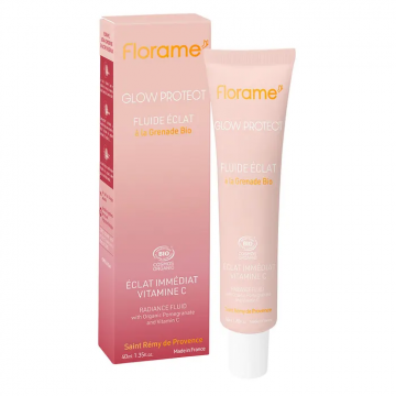 FLORAME - Glow Protect - Fluide &Eacute;clat &agrave; la Grenade Bio 40ml