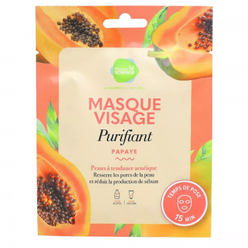 PHARMASCIENCE - Masque Visage Purifiant - Papaye 18ml