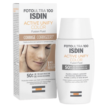 ISDIN FOTOULTRA ACTIVE UNIFY COLOR - Fluide solaire teint&eacute; depigmentant SPF50+  50ml