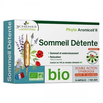 LES 3 CHENES - Phyto aromicell R sommeil d&eacute;tente bio 20 ampoules