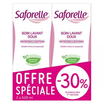 SAFORELLE - Soin Lavant Doux duo de 2 x 500ml