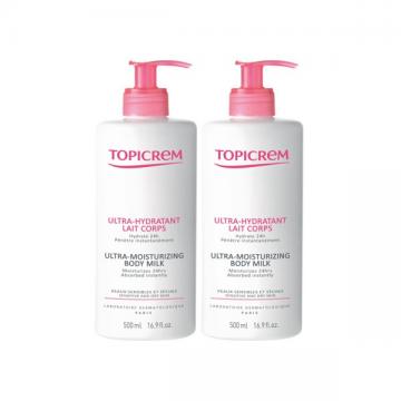 TOPICREM - Ultra hydratant lait corps lot de 2 x 500ml