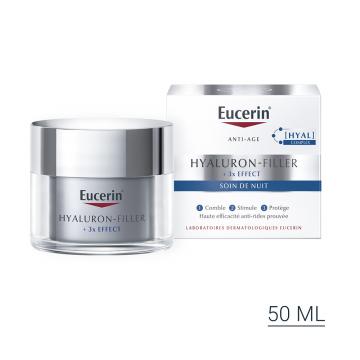 EUCERIN - Hyaluron-Filler + 3x Effect - Soin de nuit anti-&acirc;ge 50 ml