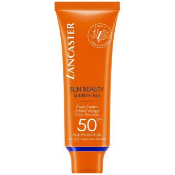 LANCASTER - SUN BEAUTY - Cr&egrave;me Confort Visage Bronzage lumineux SPF50 50ml