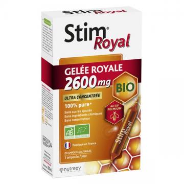 STIM ROYAL - Gel&eacute;e Royale 2600mg bio 20 ampoules