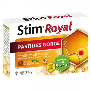 NUTREOV - Physcience stim royal pastilles gorges 24 unit&eacute;s