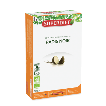 SUPERDIET - Radis Noir Fran&ccedil;ais Bio - 20 ampoules de 15ml