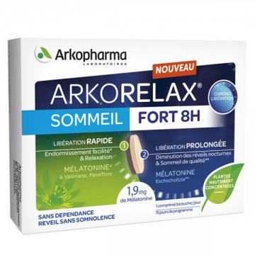 ARKORELAX - Sommeil fort 8h m&eacute;latonine val&eacute;riane 15 comprimes