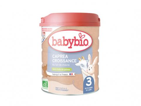 BABYBIO - CAPREA - Croissance 3 au lait en poudre de ch&egrave;vre 10 mois &agrave; 3 ans 800g
