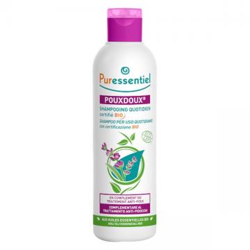 PURESSENTIEL - POUXDOUX - Shampoing quotidien bio en complément du traitement anti-poux 200ml
