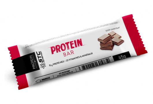 STC Nutrition - PROTEIN BAR - Go&ucirc;t chocolat 45gr