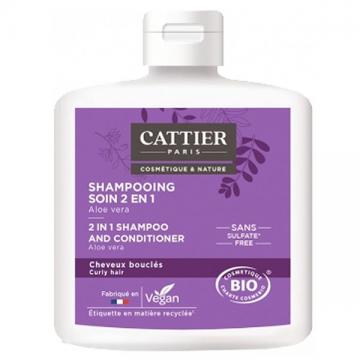 CATTIER - Shampoing soin 2 en 1 cheveux boucl&eacute;s bio 250ml