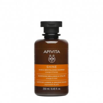 APIVITA - SHINE - Shampoing Brillance & Vitalit&eacute; orange et miel 250ml