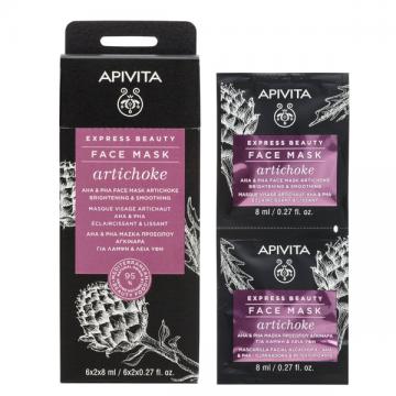 APIVITA - FACE MASK Artichoke - Masque Visage Artichaut &Eacute;claircissant & Lissant 2x8ml