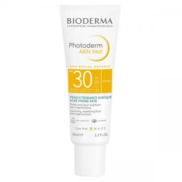 BIODERMA - PHOTODERM - Sun Active Defense - AKN Mat Protection solaire matifiante anti-imperfections peaux mixtes SPF30 40ml
