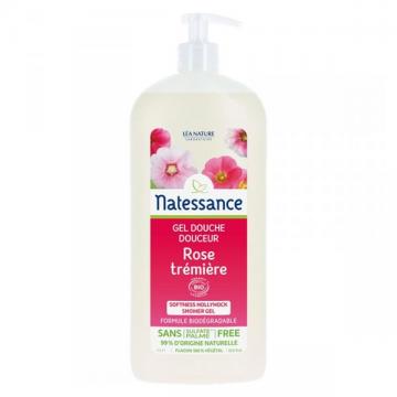 NATESSANCE - Gel douche rose tr&eacute;mi&egrave;re 1l