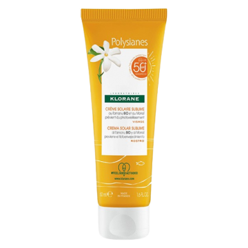 KLORANE - POLYSIANES - cr&egrave;me sublime solaire visage Monoi et Tamanu SP50+ 50ml