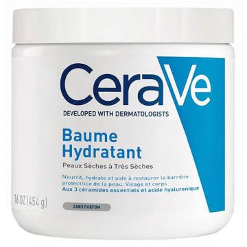 CERAVE -  Soins baume hydratant visage et corps peaux s&egrave;ches &agrave; tr&egrave;s s&egrave;ches 454g