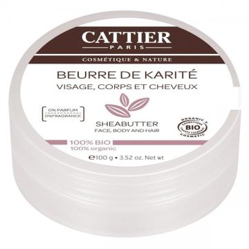 CATTIER - Beurre de karit&eacute; 100% bio 100g