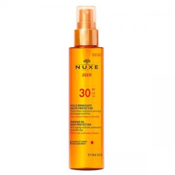 NUXE - Sun - Huile bronzante haute protection visage et corps 30SPF 150ml