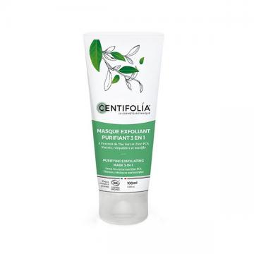 CENTIFOLIA - Fraîcheur de thé masque exfoliant purifiant 3 en 1 bio 100ml