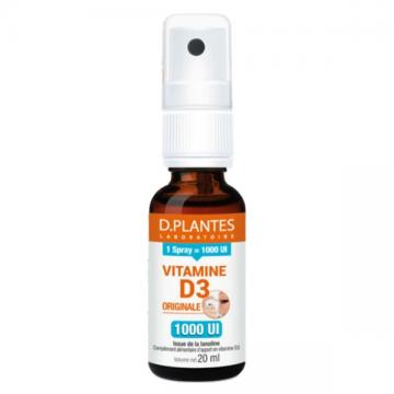 D PLANTES VITAMINE D3 1000 UI - Spray huile 20ml