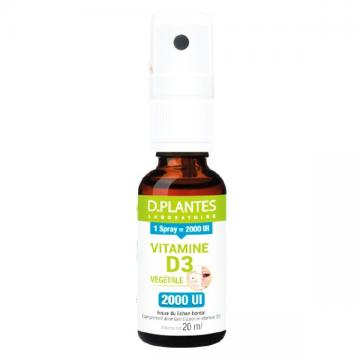 D PLANTES VITAMINE D3 VEGETALE 2000 UI - Spray huile 20ml