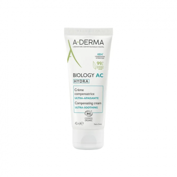 A-DERMA - BIOLOGY AC HYDRA - Cr&egrave;me compensatrice ultra-apaisante 40ml