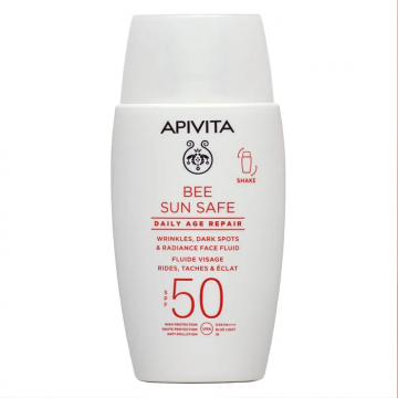 APIVITA - Bee Sun Safe - Daily Age Repair Fluide Visage Rides Taches & &Eacute;clat SPF50 50ml