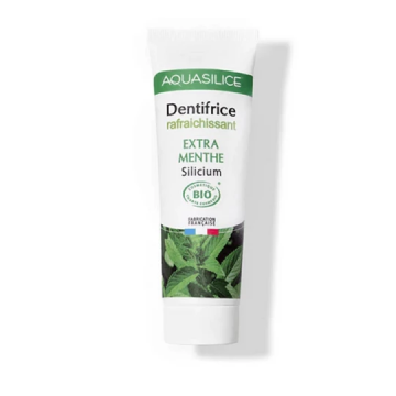 AQUASILICE - Dentifrice Rafra&icirc;chissant Extra Menthe Silicium Bio75ml
