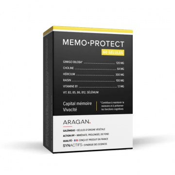 ARAGAN - MEMO.PROTECT - Capital m&eacute;moire vivacit&eacute; 60 g&eacute;lules