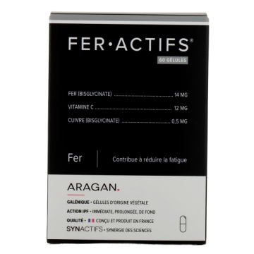SYNACTIFS - FER.ACTIFS - Fer 60 g&eacute;lules