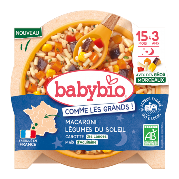 BABYBIO NUIT AUBERGINE MACARONI 260G