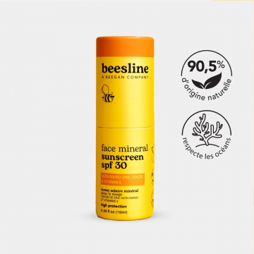 BEESLINE - &Eacute;cran solaire min&eacute;ral visage SPF 30 stick 16ml