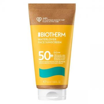 BIOTHERM - WATERLOVER FACE SUNSCREEN - Cr&egrave;me Solaire Protectrice Visage Anti-&Acirc;ge SPF50+ 50ml