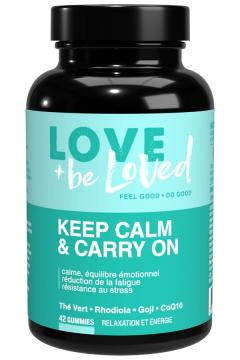 LOVE BE LOVED - KEEP CALM ET CARRY ON - 42 gummies