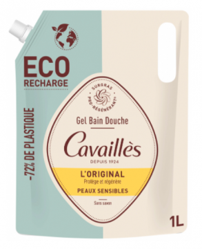 ROGE CAVAILLES - Eco-recharge gel bain douche peaux sensibles l'original 1l