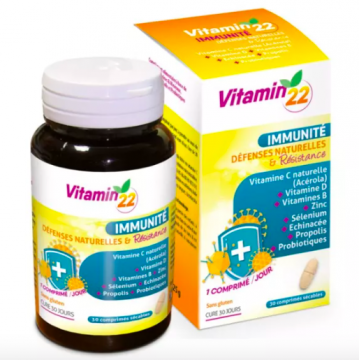 VITAMIN22 - Immunite 30 comprimes