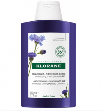 KLORANE -  Shampoing d&eacute;jaunissant &agrave; la centaur&eacute;e bio  200ml