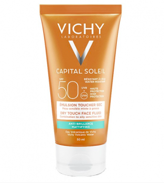VICHY - Id&eacute;al soleil cr&egrave;me solaire visage &eacute;mulsion anti-brillance toucher sec SPF50 50ml