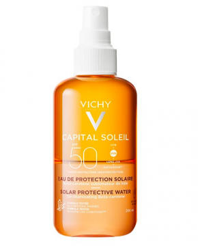 VICHY - CAPITAL SOLEIL - eau de protection solaire h&acirc;le sublim&eacute; SPF50 200ml