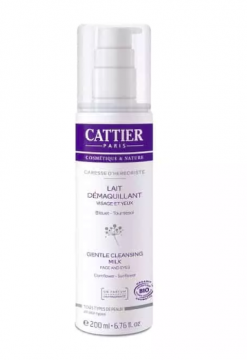 CATTIER - Nettoyant & D&eacute;maquillant lait d&eacute;maquillant caresse d'herboriste bio 200ml