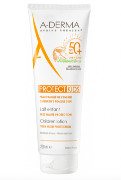 ADERMA - Protect kids lait enfant tr&egrave;s haute protection SPF50+ 250ml